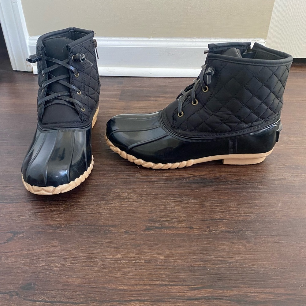 Kohl's Black Quilted Winter Boots